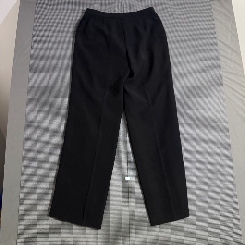 Calvin Klein Womens Black Straight Leg Dress Pants Size 10